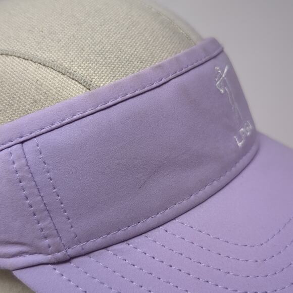 LPGA Strapback Sun Visor Cap Purple One Size Adjustable Lightweight - Picture 6 of 10